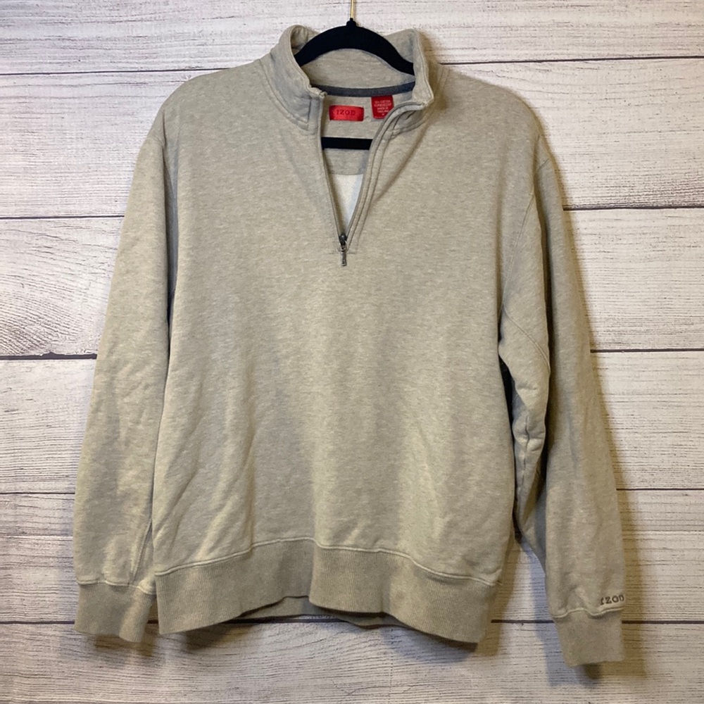 Izod Men’s Quarter Zip Pullover - Size M